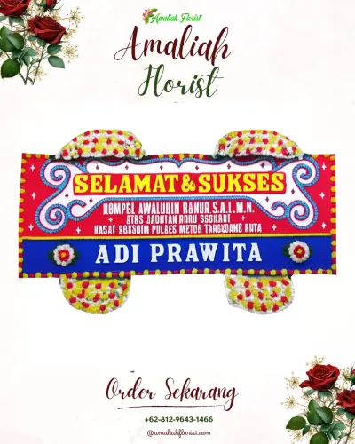 Karangan Bunga Ucapan Selamat di Pranti